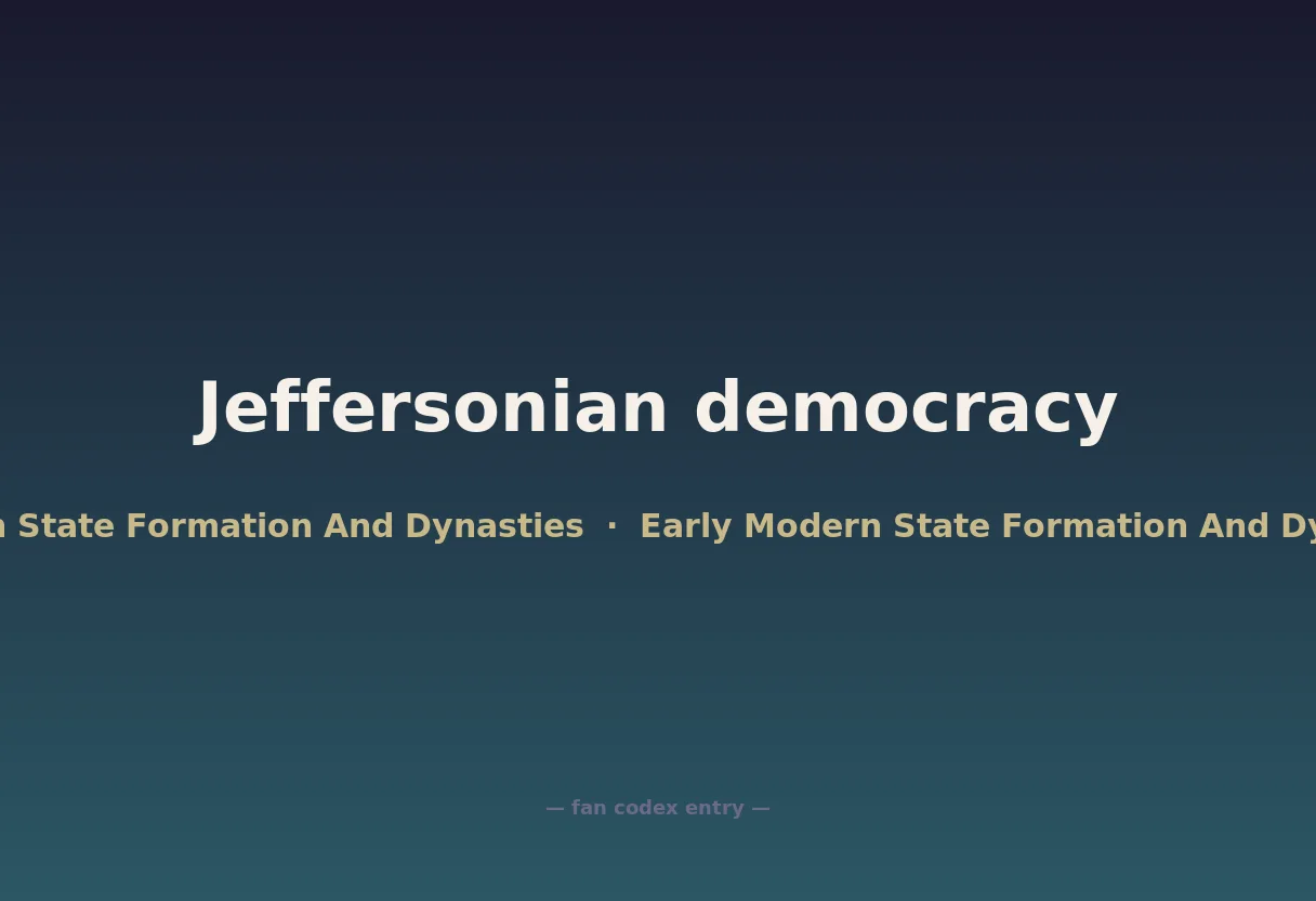 Jeffersonian democracy